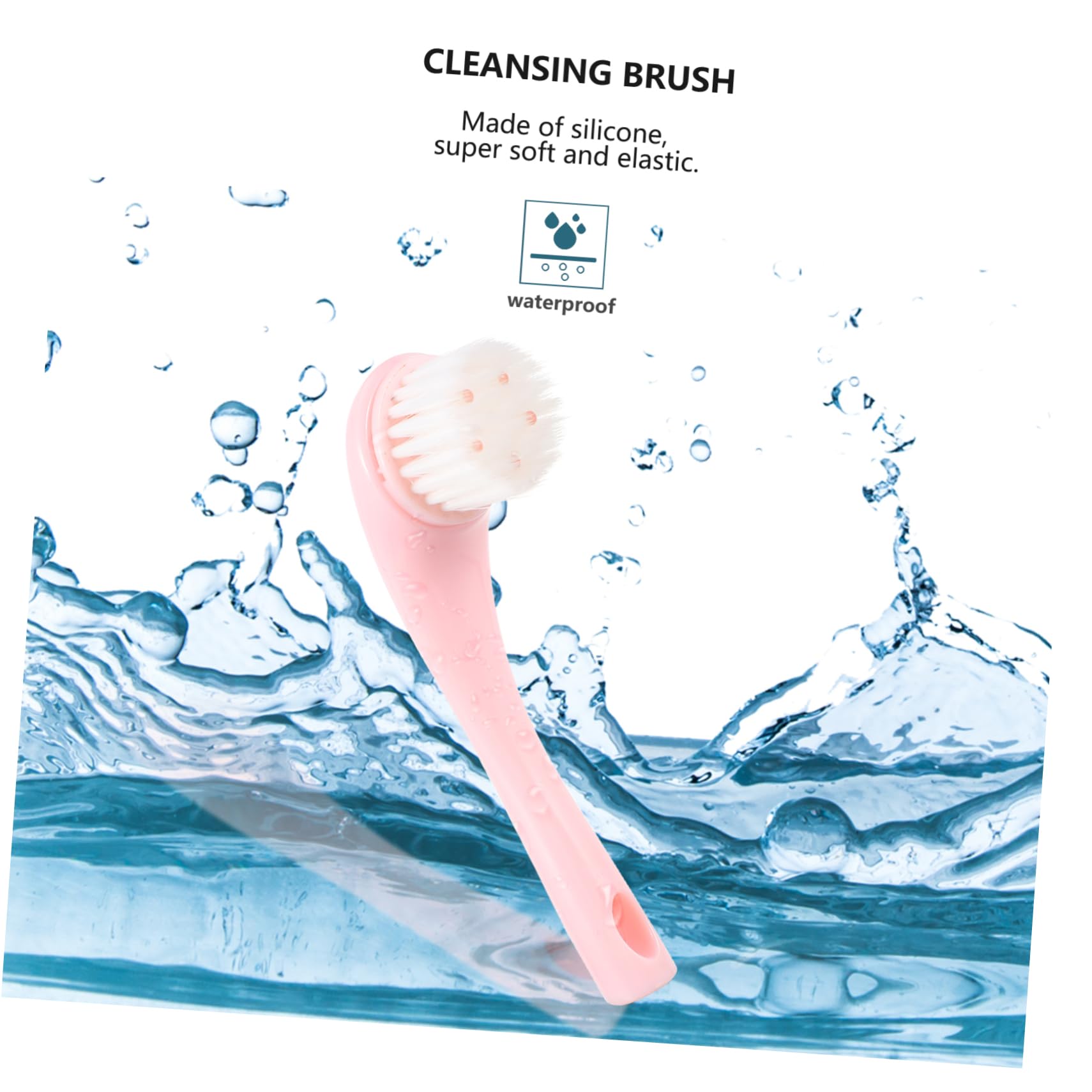 HAPINARY Gentle Face Cleansing Brush Set 5 Pieces Face Cleaner Tool for Face Skin Care Exfoliating Wash Scrubber Detachable Head Skin-Safe Materials Random