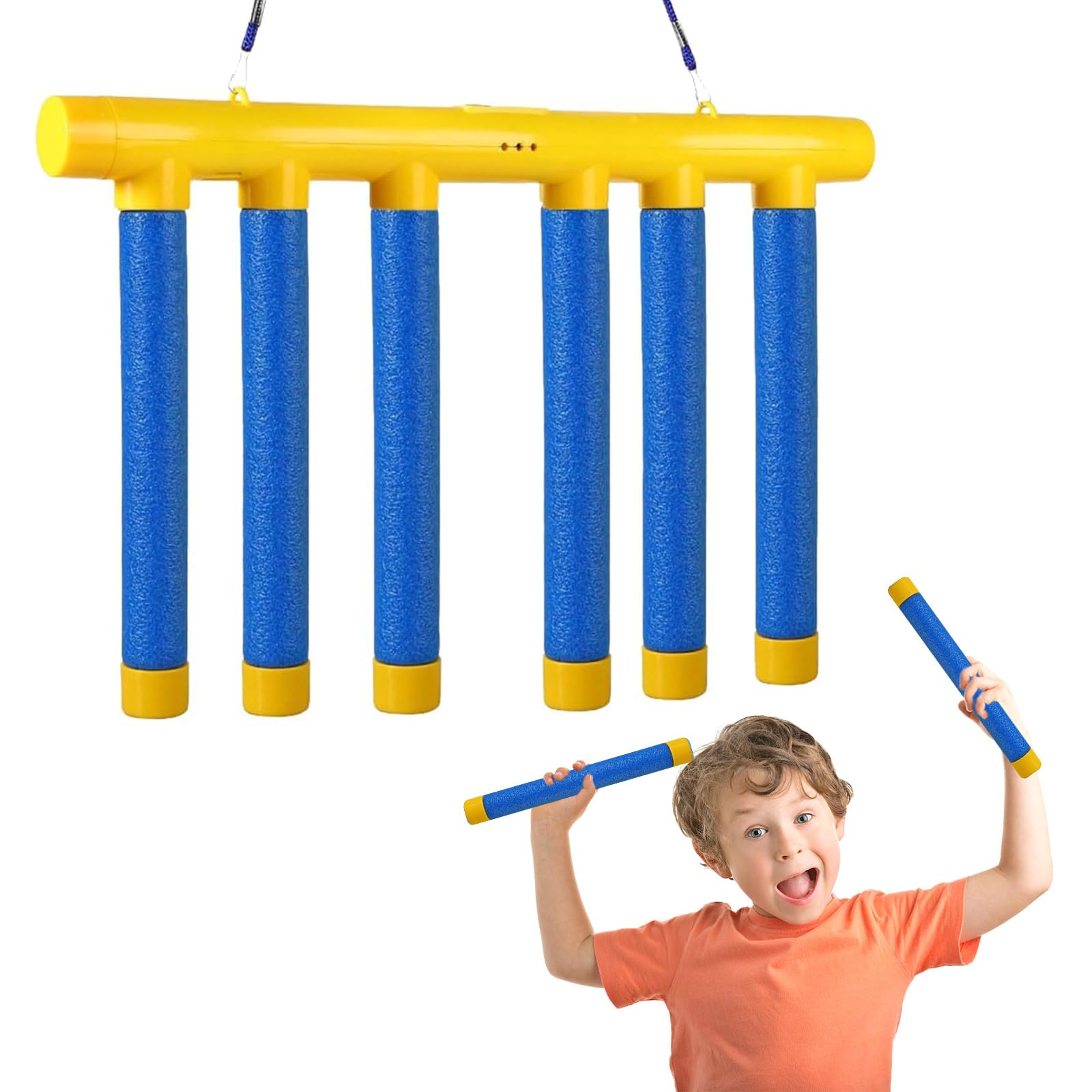 Catching Sticks Games,Falling Sticks Catching Game,Catch the Stick Game Training Toys, Drop It Catch It Win It Reaction Game,3 Dropping Speeds, Falling Sticks Catching Game for Kids & Adults (yellow)