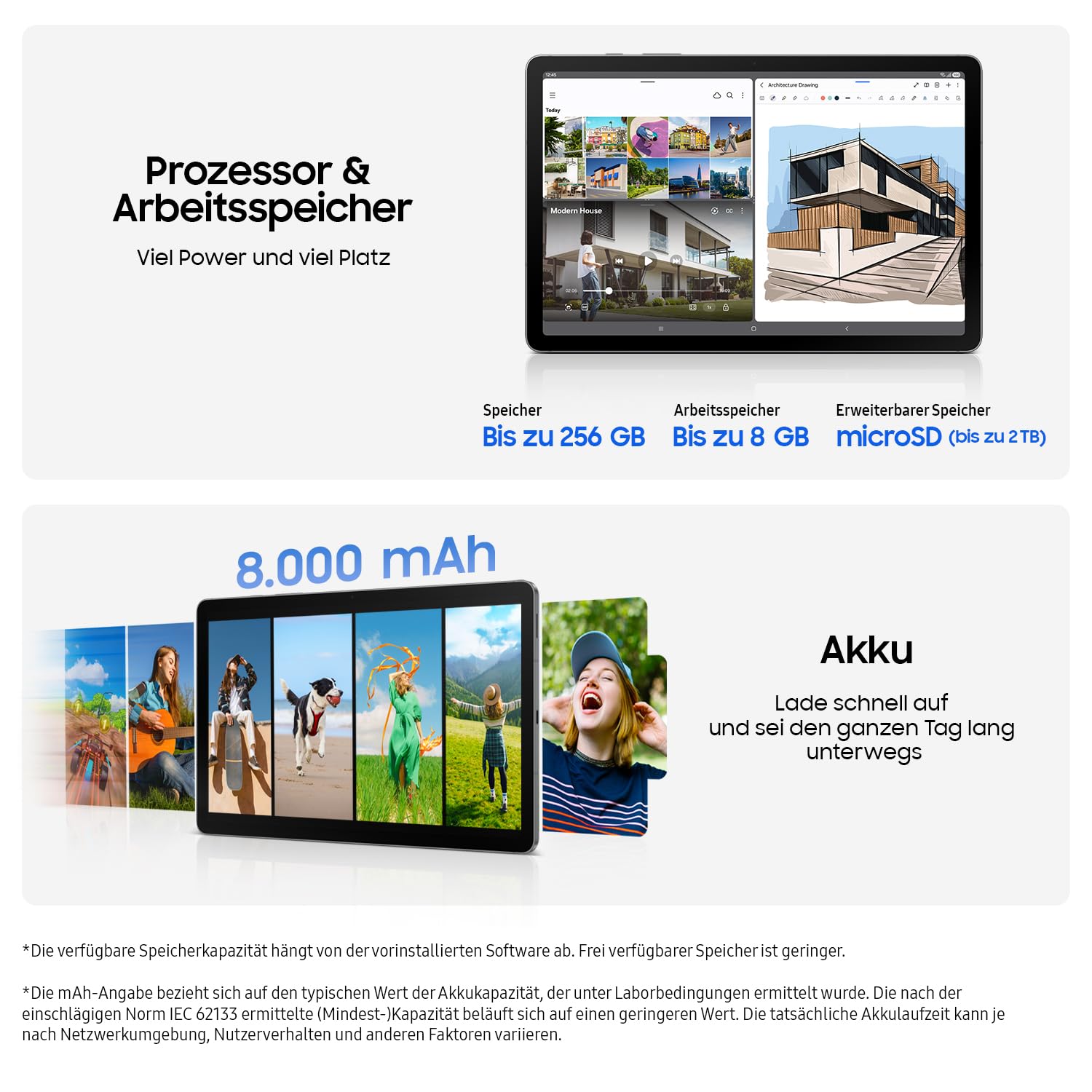 Samsung Galaxy Tab S10 Lite AI Tablet, Android Tablet, 6 GB RAM, 128 GB Speicher, 27,7 cm/10,9" Display mit 90 Hz, Inkl. S Pen, Wi-Fi, Grey, 3 Jahre Herstellergarantie [Exklusiv auf Amazon]