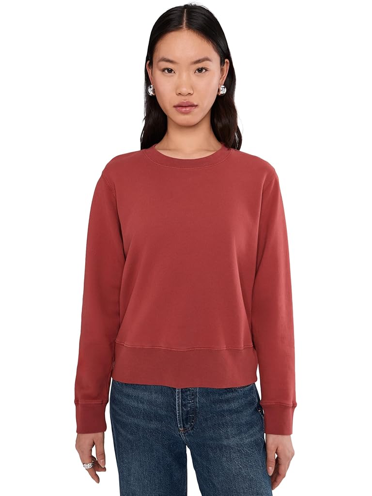 Mod-o-doc Long Sleeve Open Crew Neck Sweatshirt