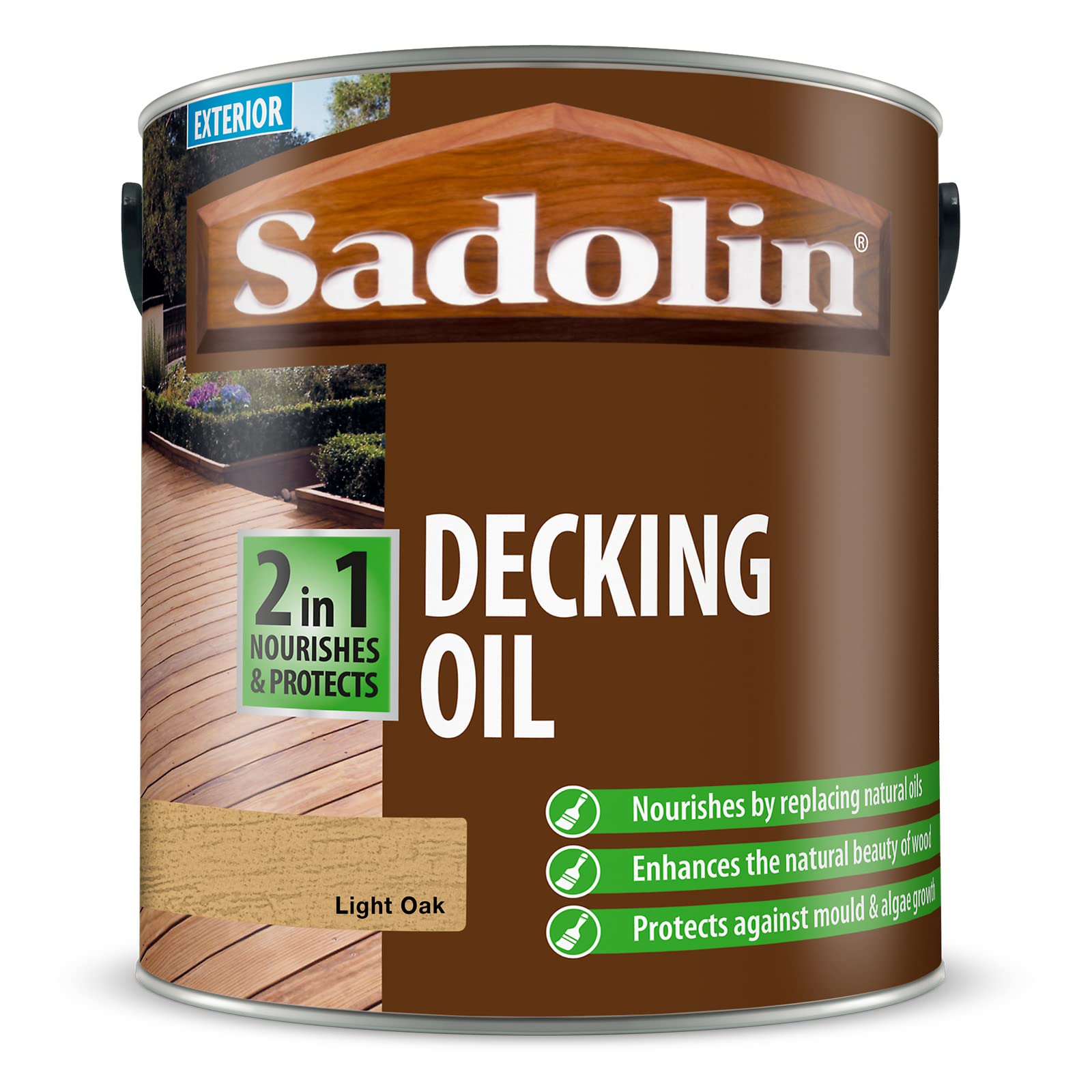 Sadolin Decking Oil (2 in 1) New 2.5 litre Colour - Light Oak