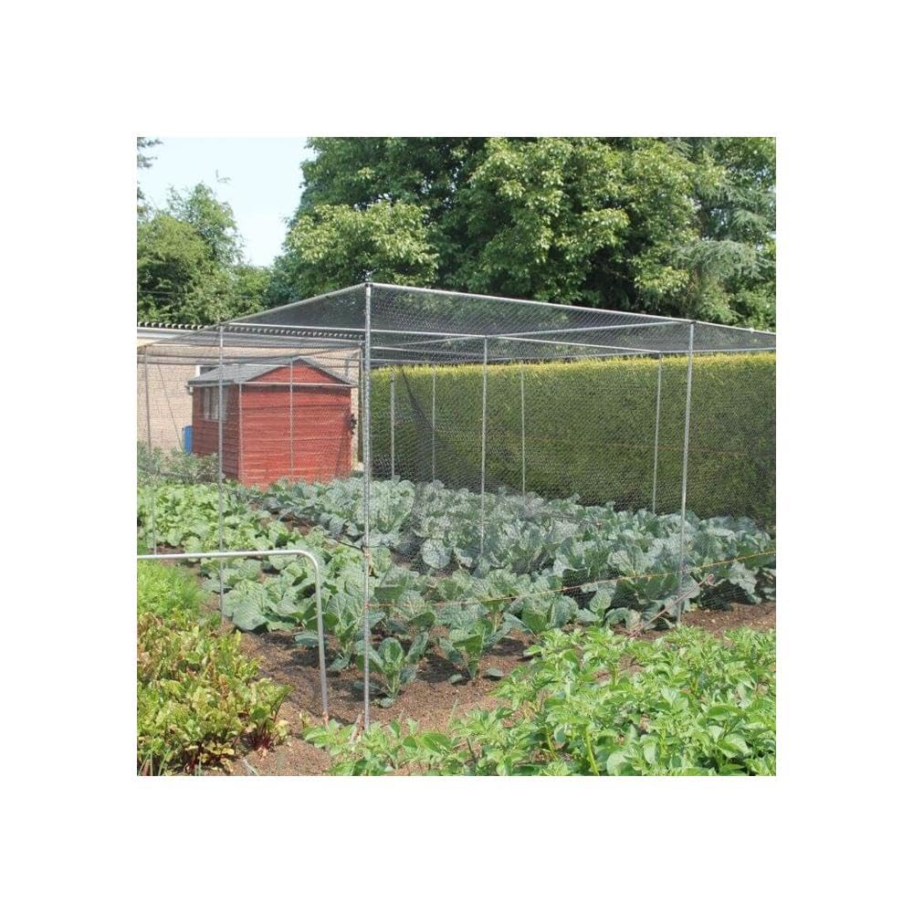 Walk in Fruit or Vegetable Cage Kit Includes Door H2 x W2 x L3 Green Soft Butterfly Netting, Pegs and Clips — view 14