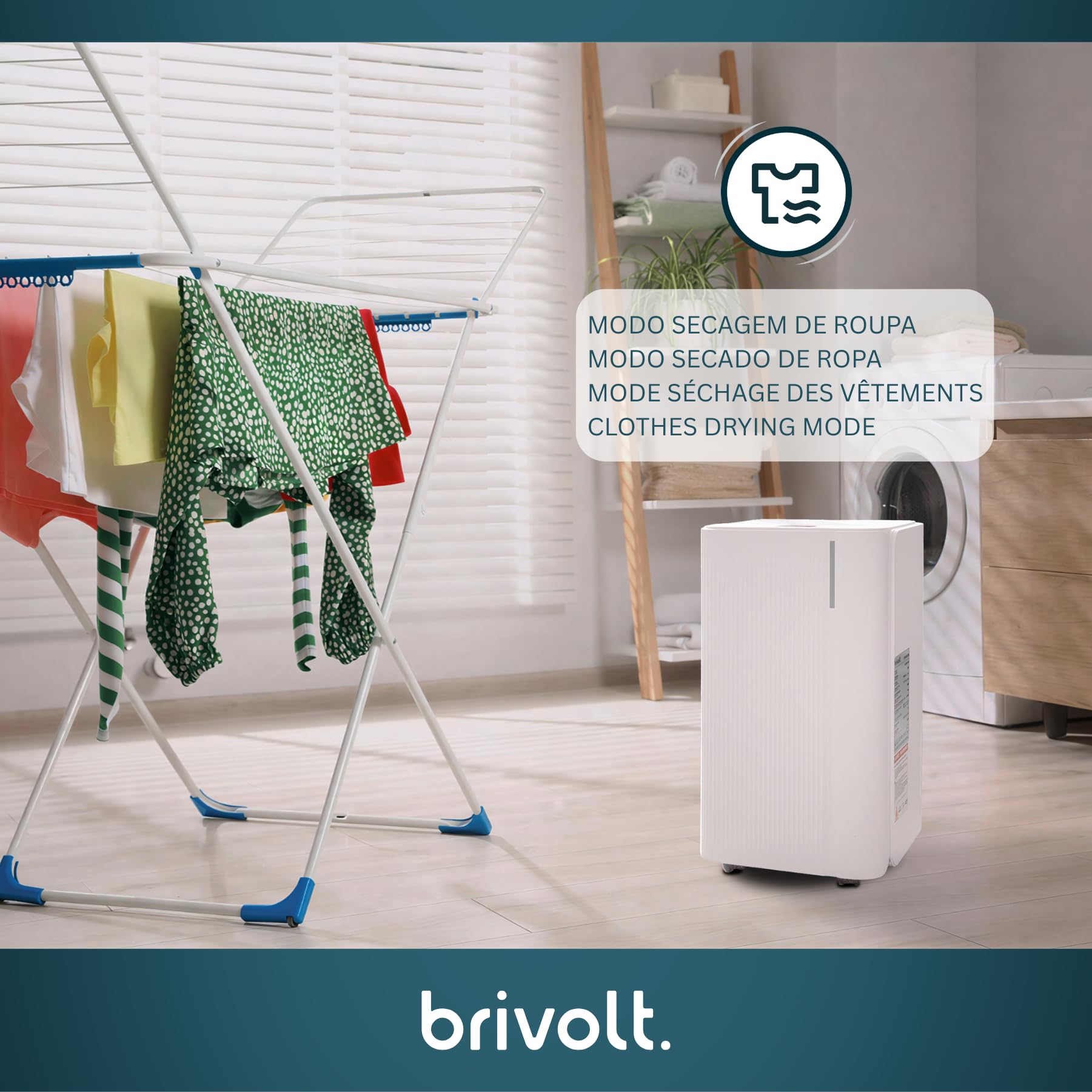 Deshumidificador brivolt. 12l 200w R290