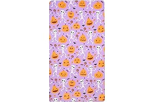 UOMNY Halloween Pumpkin Crib Sheet: Perfect Slumber for Tiny Terrors