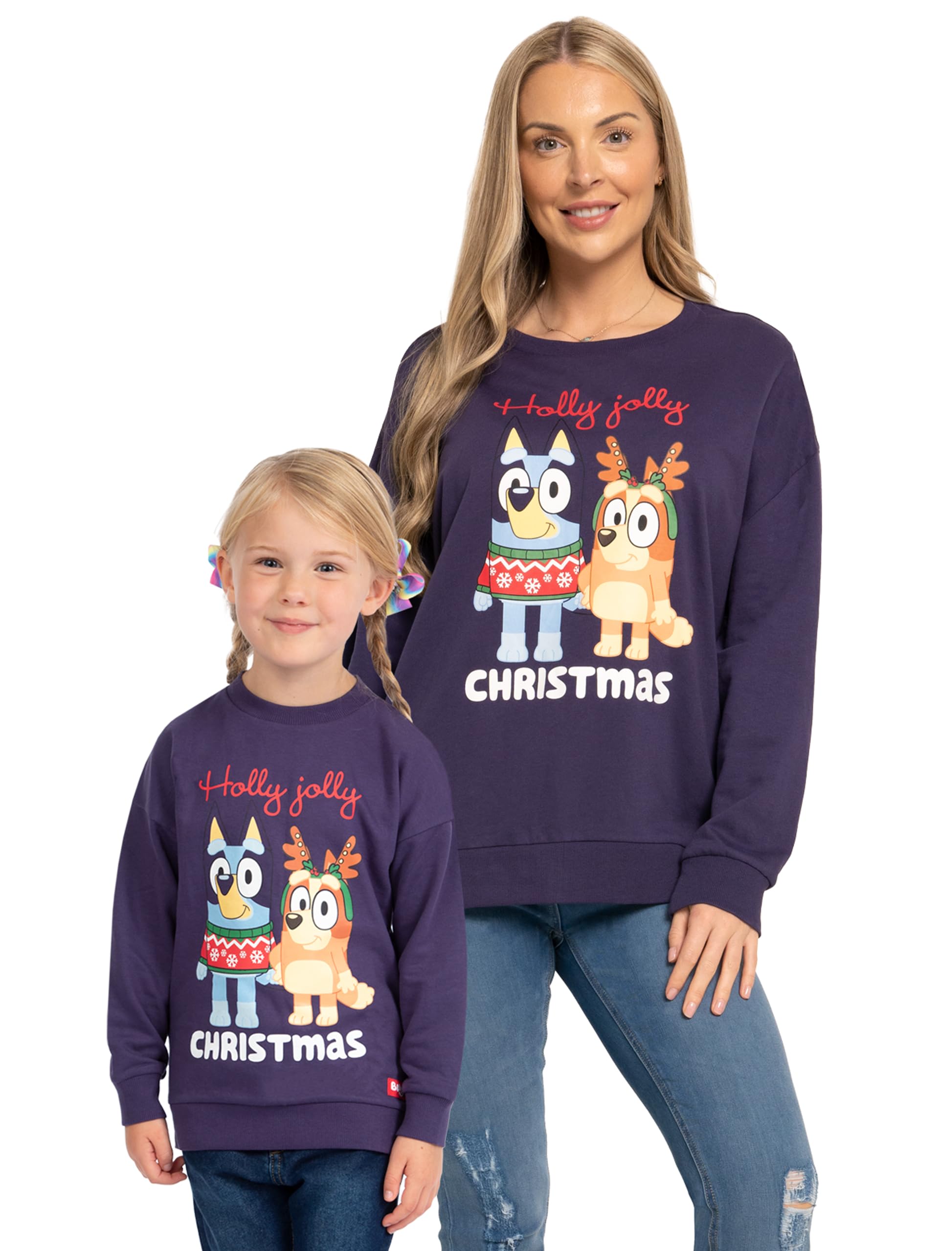 Bluey Women's Christmas Jumper | Christmas Sweatshirt For | Sweaters | Cotton Jumper | XX-Large