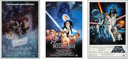STAR WARS TRILOGY POSTER BOX LE1600