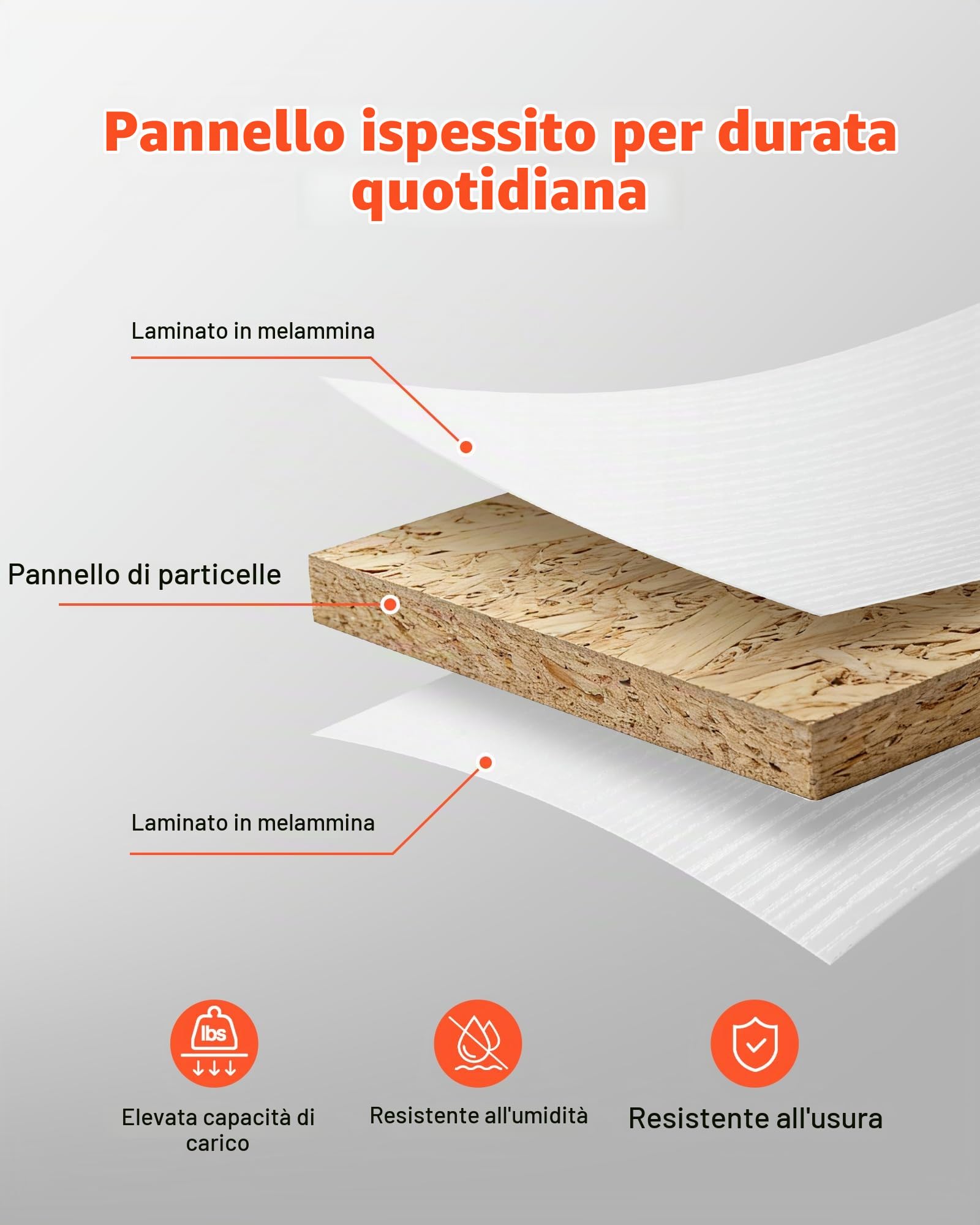 VEVOR Bancone Reception per Negozio Lungo 60 cm Rettangolare con Cassetto Chiudibile a Chiave, Moderno per Cassiere, Hall, Salone di Bellezza, Ufficio, Hotel, Bancone Anteriore, Truciolato