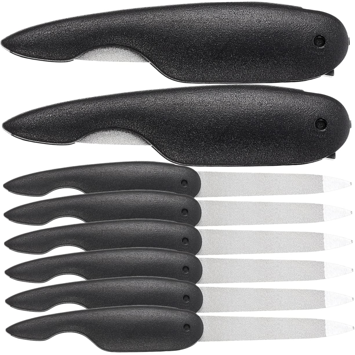 Mikinona 32 Pz lima per unghie pieghevole lime per unghie lime per tagliare le ie lima per ie professionale ia piccoli tamponi per ie tagliare la lima per ie AbS Black