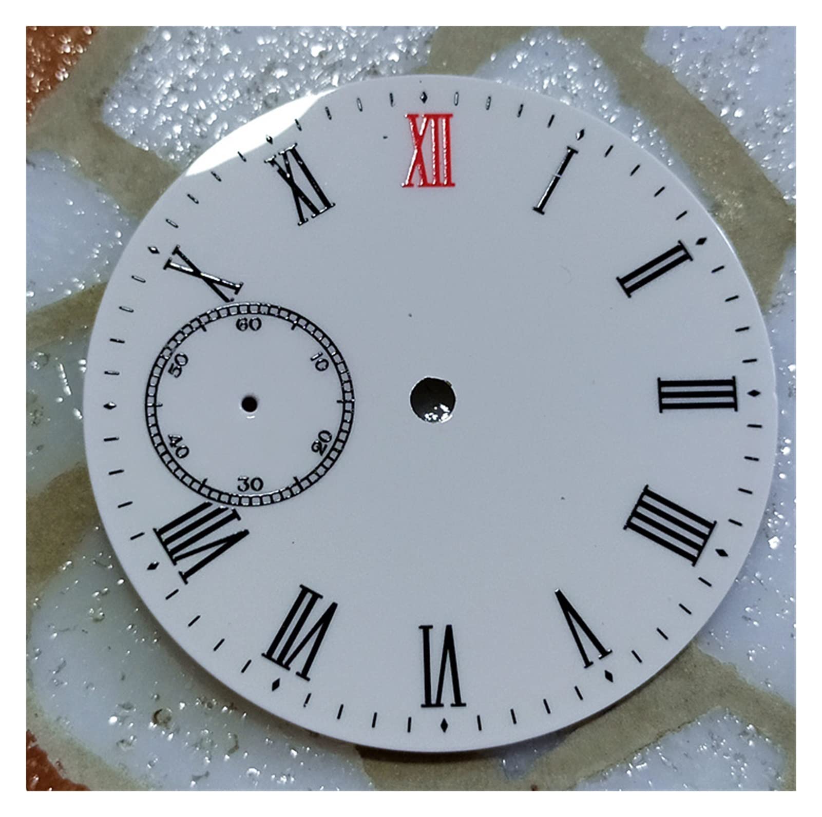 lin 1pc 39mm Watch Dial Compatible for ST36/ Compatible for ETA 6497/ Compatible for ETA 6498 Moveme