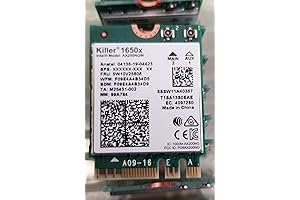 Killer Wi-Fi 6 AX1650x Integrated M.2 2230 Bluetooth 5.2 Wi-Fi Card