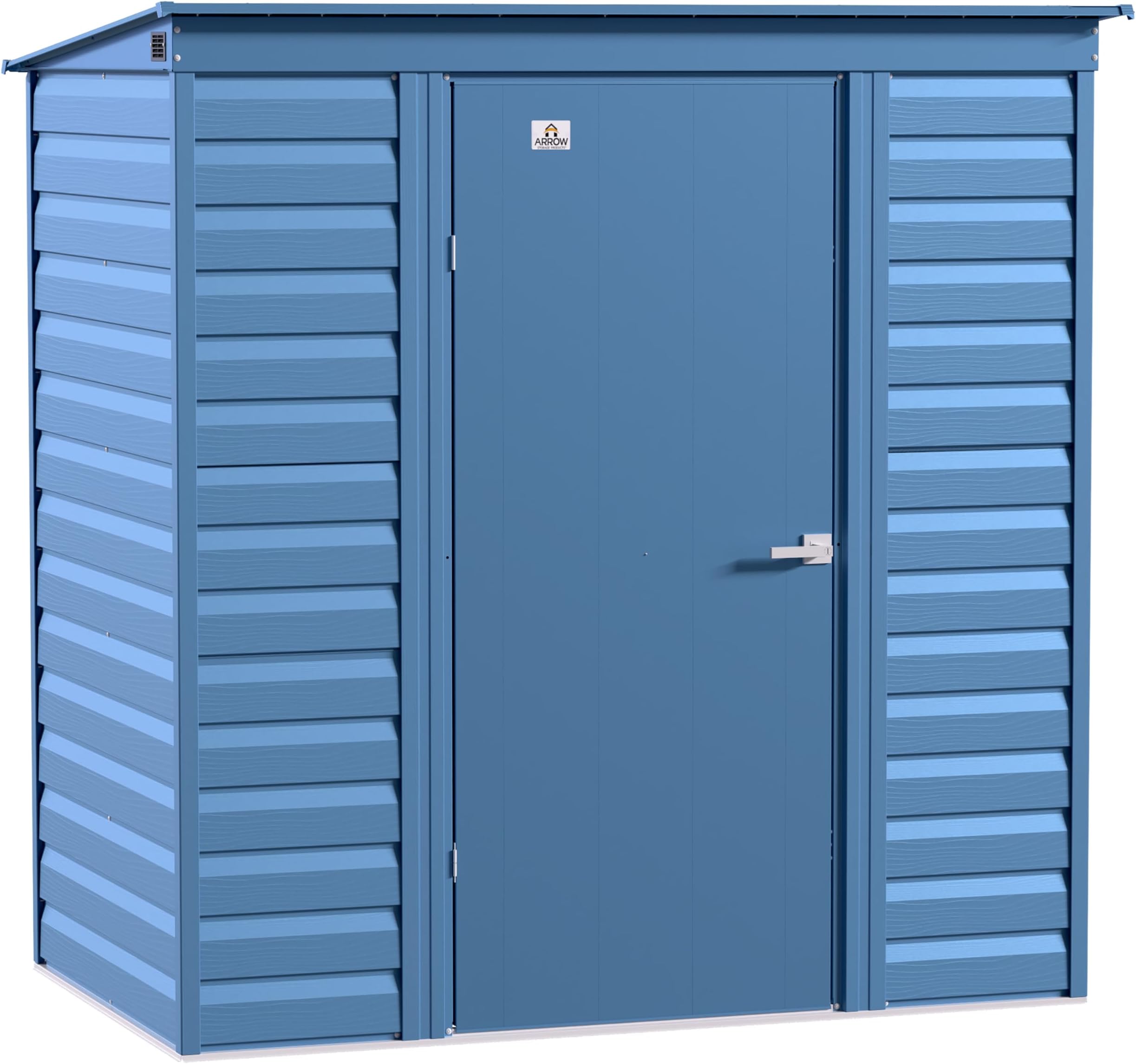 Sheds 6' x 4' Outdoor Steel Storage Shed, Blue