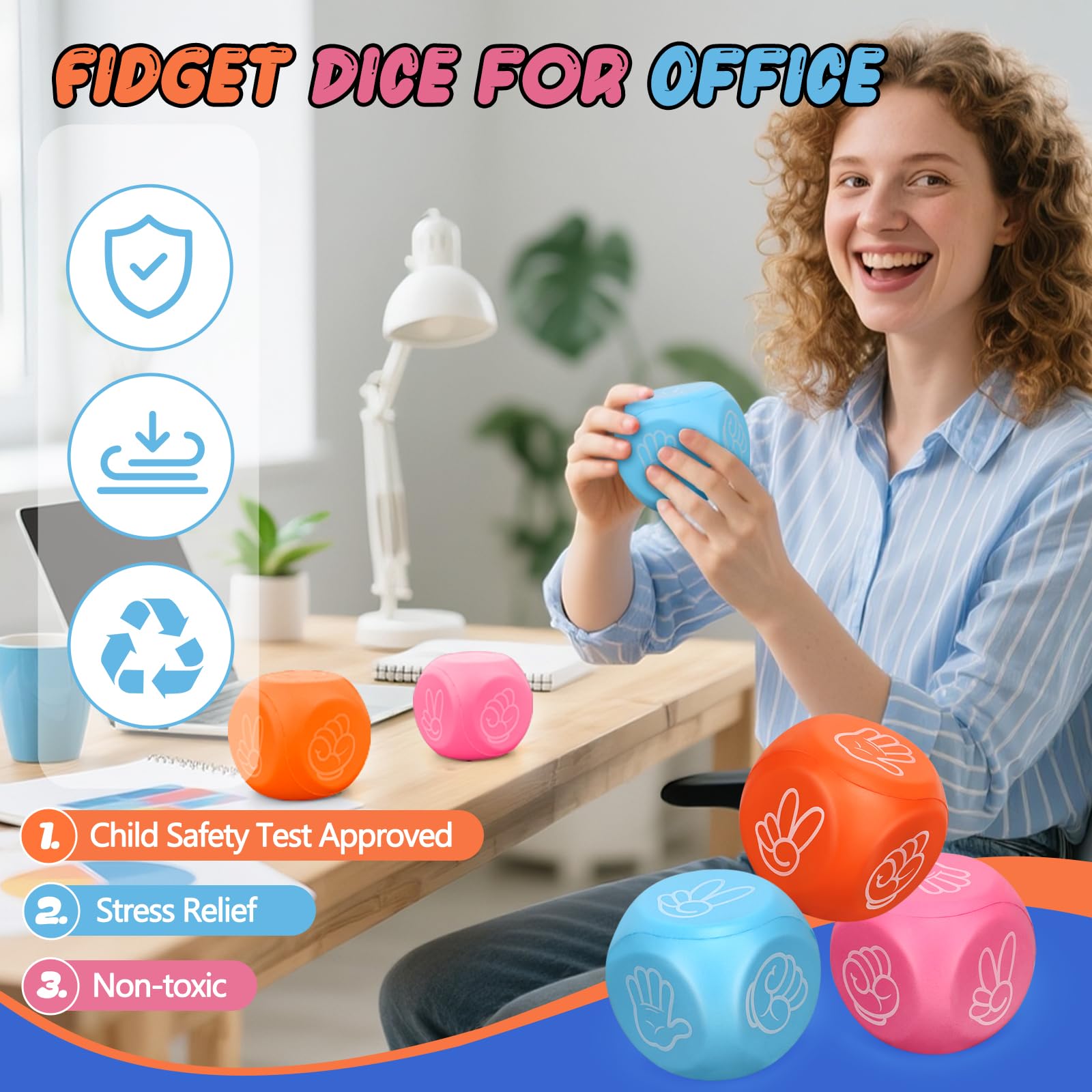 Foam Dice Squeeze Toy - Image 4
