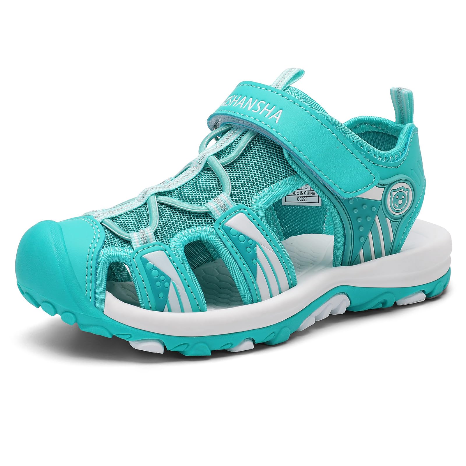 Mishansha Sandalen Jungen Trekkingsandalen Kinder Geschlossene Sommer Sandalen Gr.25-38 EU