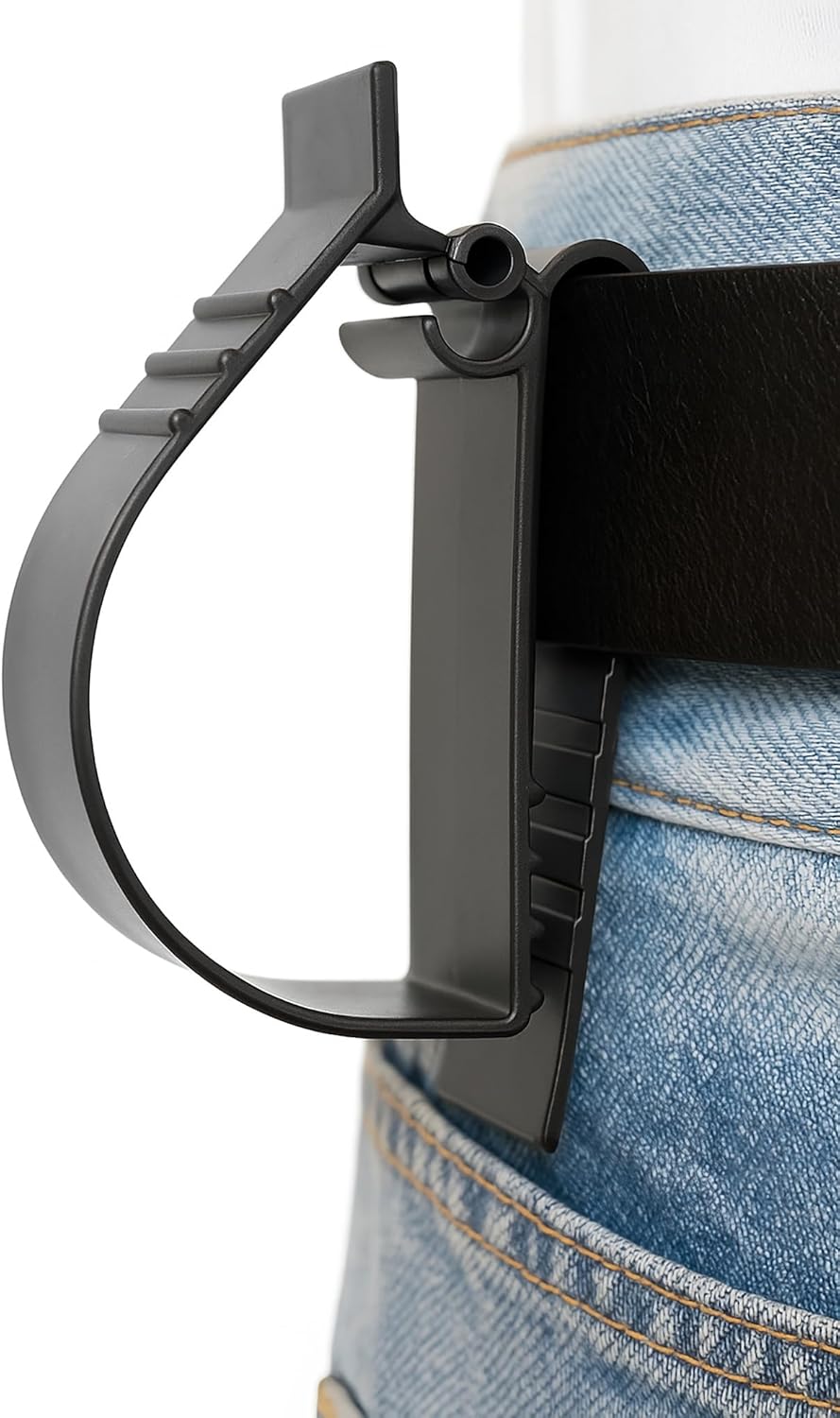 Hard Hat Belt Clip, Glove Utility Belt Clip, Hearing Protection Belt Clip, Hard Hat Grabber - Belt Hanger Clip (1pack, Black)