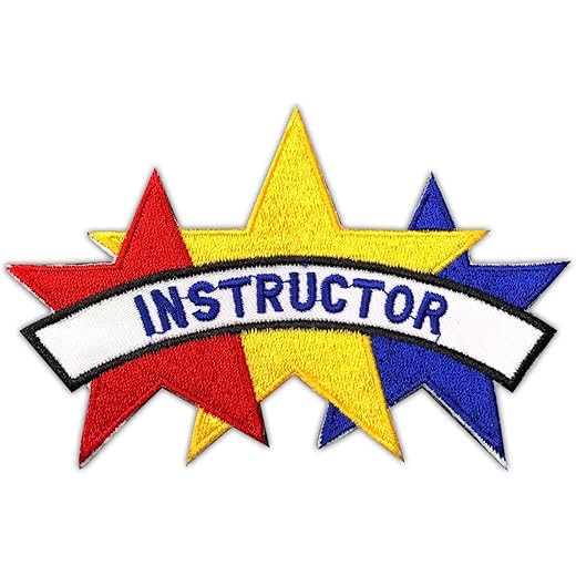 AAMA Instructor 3 Stars Taekwondo Patch - 1 pc