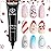 Modelones 3D Gel Nail Art, Sculpting Gel Glue for Molding, Drawing, Charms & Gems Glue, Nail Stuff for Chrome Powder and Rhinestone Design No Wipe, U V Light Cured Salon & DIY Use