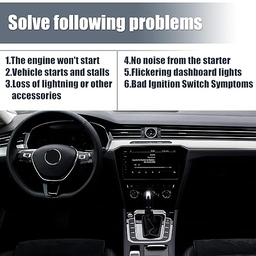 Miniatura 6 de X AUTOHAUX 4B0905849 Interruptor de arranque de encendido Botón de parada de arranque del motor para Volkswagen Jetta 1999 2000 2001 2002 2003 2004