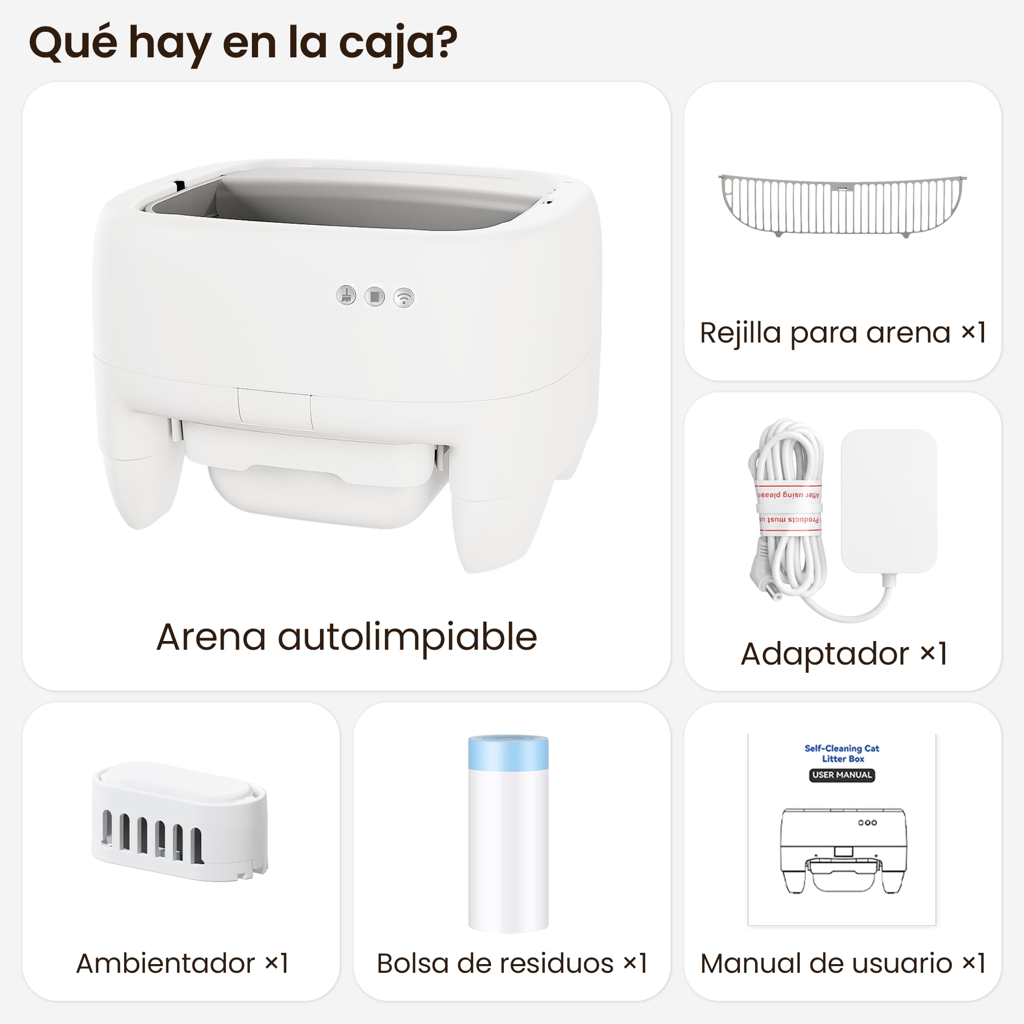 Devoko Arenero Gatos Autolimpiable Grande – Diseño Abierto para Gatos Grandes, Limpieza Sin Esfuerzo, Control App, Sistema Seguridad 6 en 1, Arenero Automatico Gatos para Hogares con Múltiples Gatos