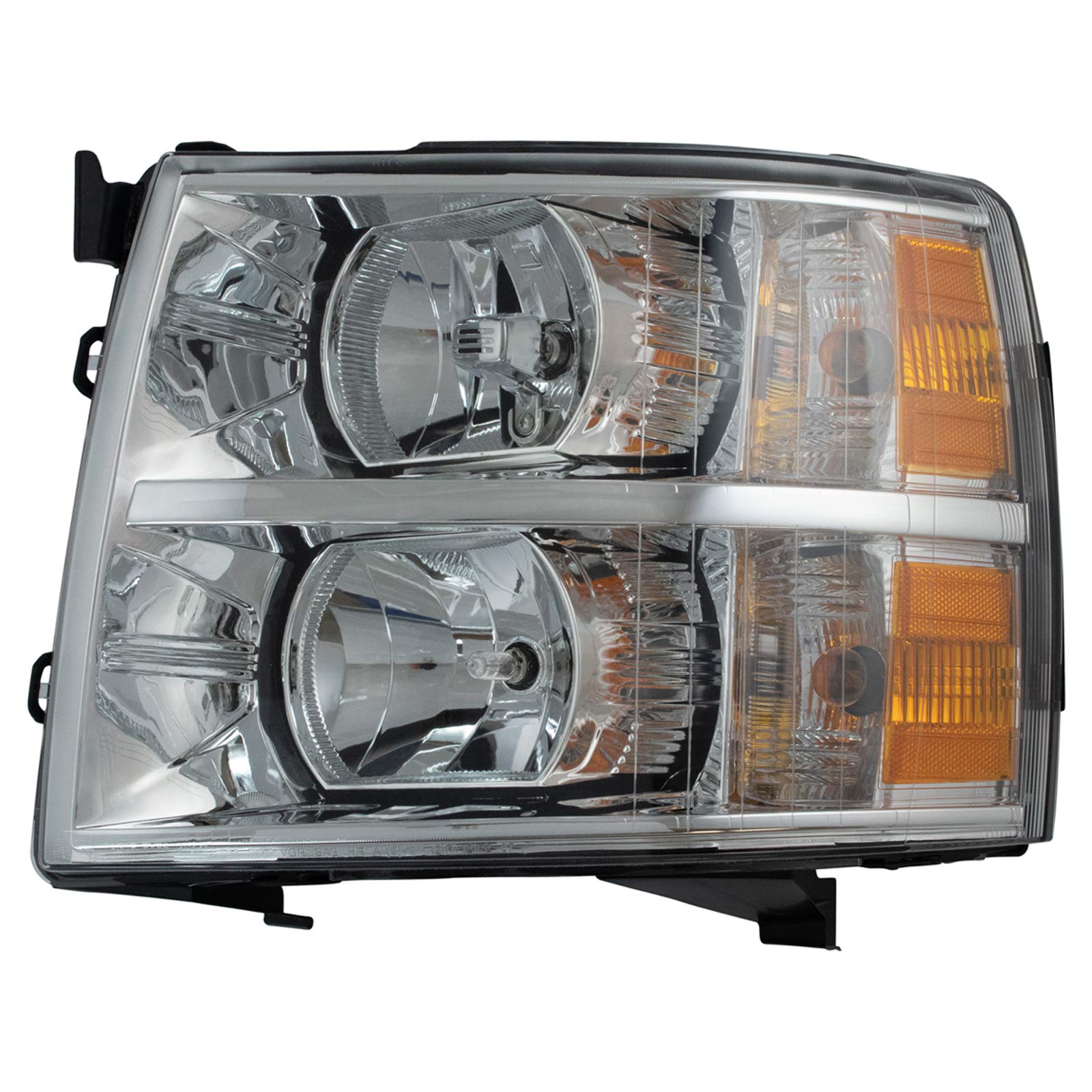 TRQ Driver Side Headlight Assembly Compatible with 2007-2013 Chevrolet Silverado 1500 2007-2014 Silverado 2500 HD, 3500 HD GM2502280