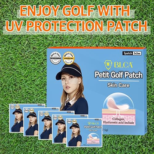 Miniatura 2 de BLOCK&CARE - Parches de golf para protección solar, protección UV, parches faciales para actividades al aire libre, 5 pares de parches de gel con
