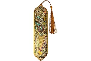 Celtic Harp Celtic Foil Bookmark for Book Lovers