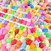 Vista 12 de 100 Piezas de Juguetes Squishy Mochi para Recuerdos de Fiesta para Niños, Rellenos de Bolsas de Dulces, Squishies Mini Juguetes para Alivio
