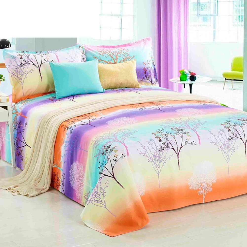 Drap double épaisseur coton supérieur 150x230cm au tissage traditionnel dense