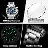 Poedagar Luxury Watches for Men Calendar Luminous Waterproof Business Man Watch Male Chronograph Stainless Steel Quartz Watches