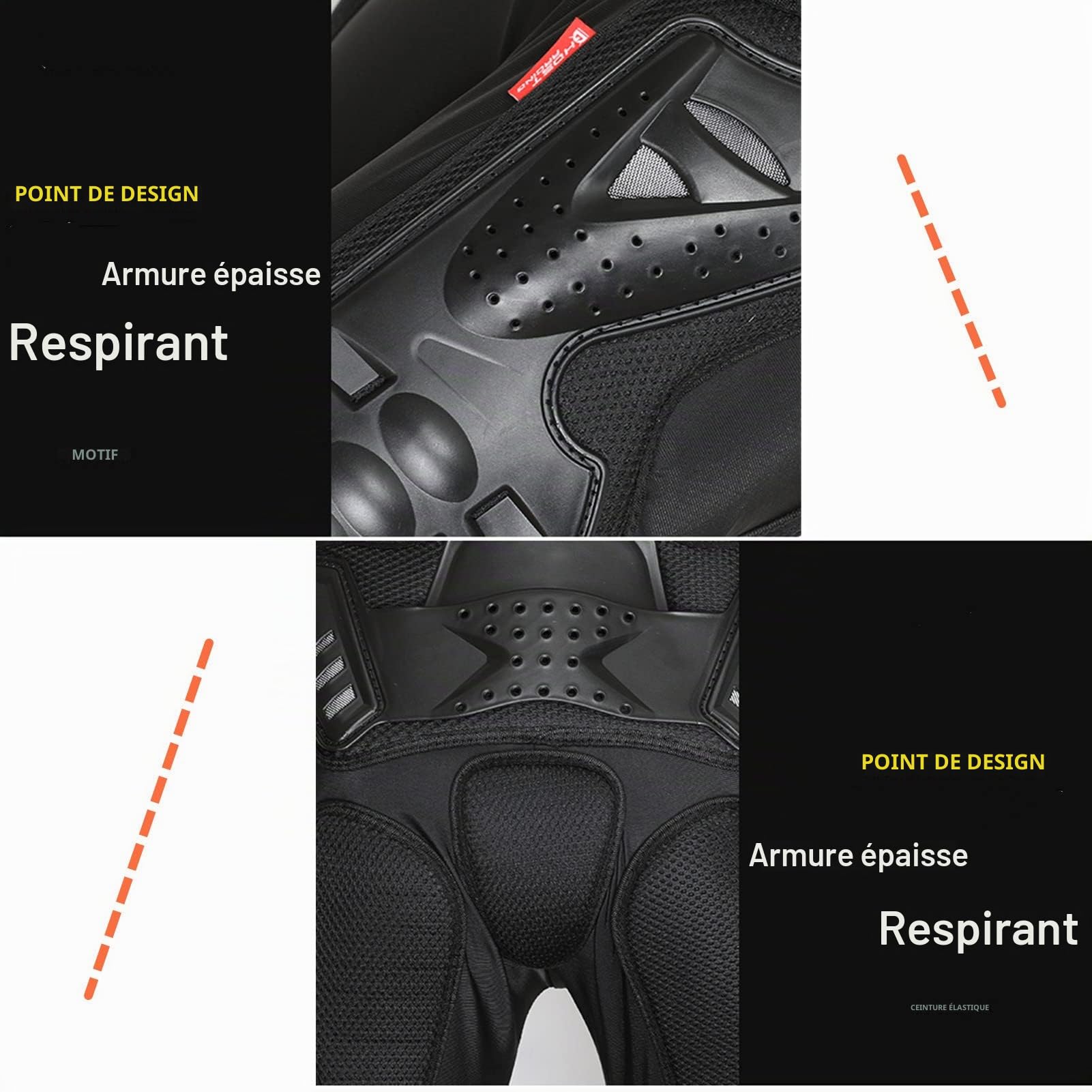 Pantalon De Moto pour Hommes,Pantalon De Moto Blindé, Pantalon De Motard Armure CE Amovible Résistant avec Doublure en Coton Amovible