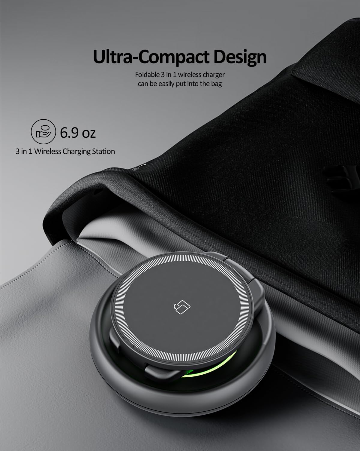 Stacja ładująca 3 w 1 do urządzeń Apple, indukcyjna stacja ładująca do iPhone 16 15 14 13 12 11 Pro Max, do Apple Watch 10/9/Ultra/8/7/6/SE/5/4/3, do AirPods Pro 4 3 2