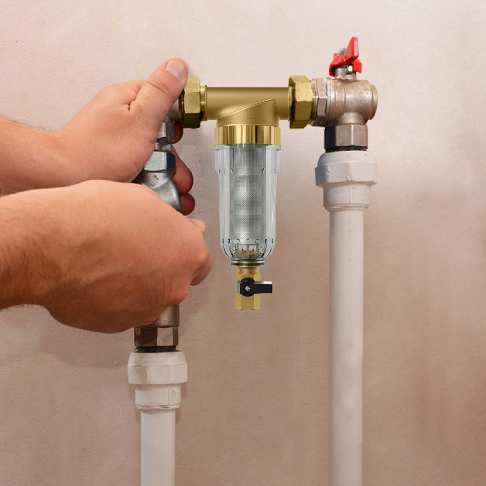 Buy SimPure 40 Micron Spin Down Sediment Filter, Plus Extra 200μm