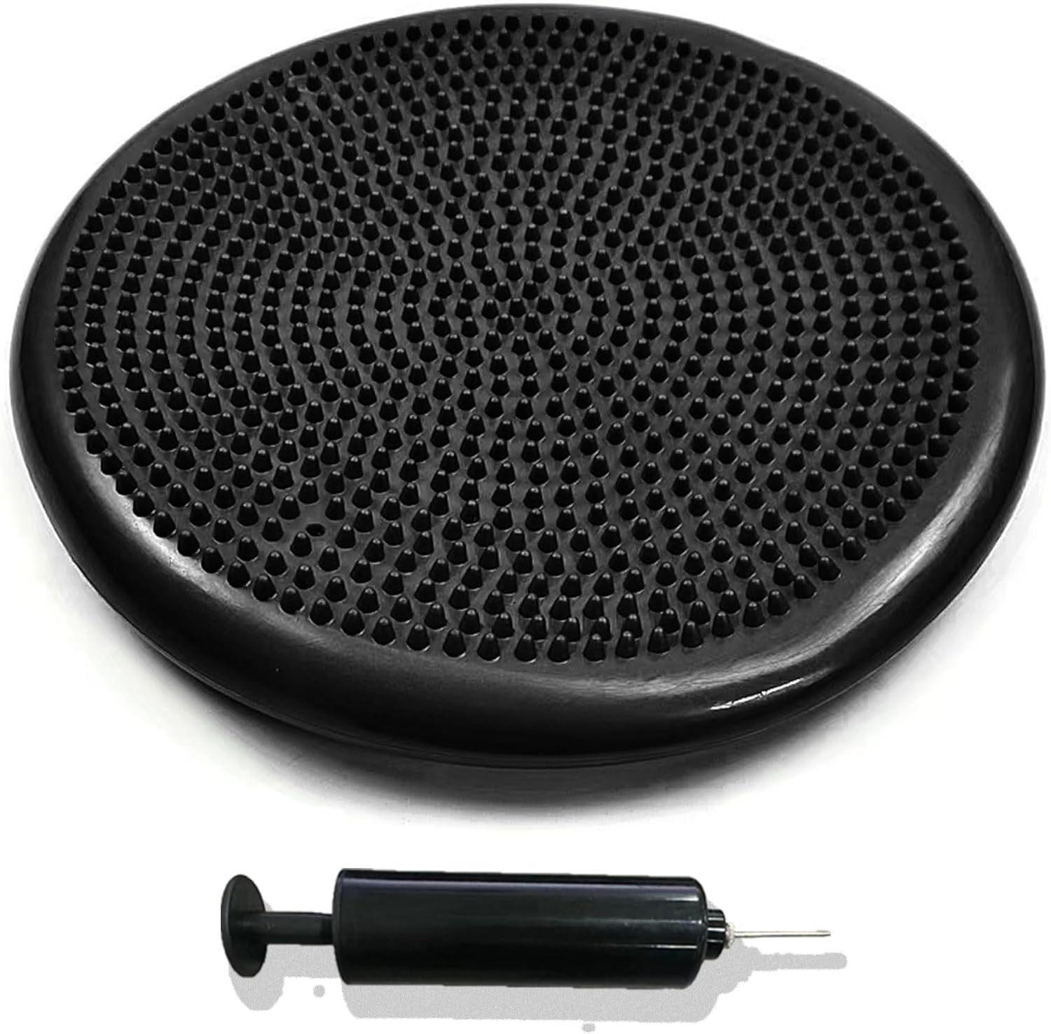 Balance Disc,Wiggle Seat Core Stability 14 Foot Diameter,With Pump,Suitable For Improving Posture,And Stabilizing The Core,Fitness(black)