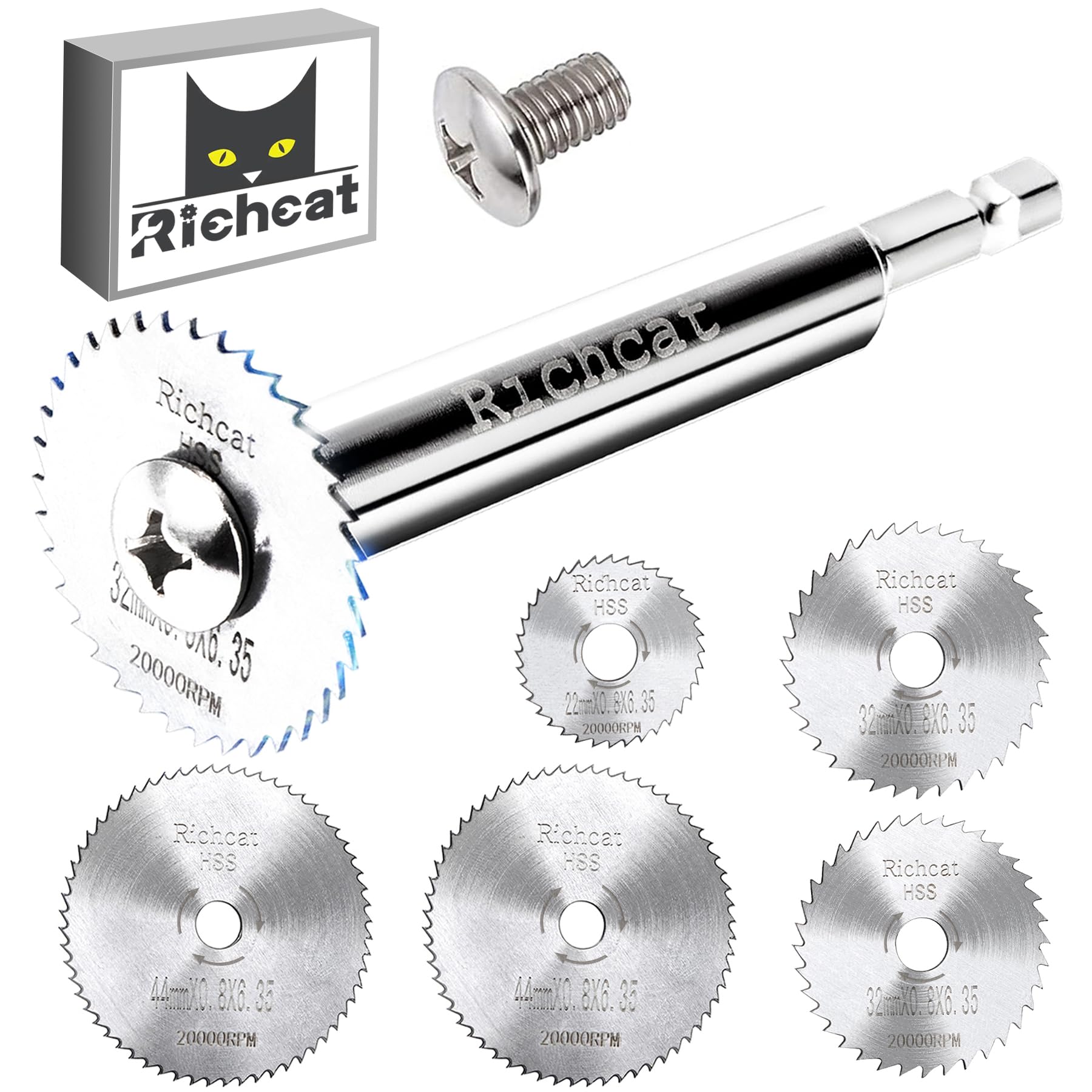 Richcat PVC Pipe Inside Cutter,Inside Pipe Cutter,Internal Plastic Pipe Cutter,Plumbing Internal Plastic ABS Pipe Cutter Set,1/4" Hex Shank,High Speed