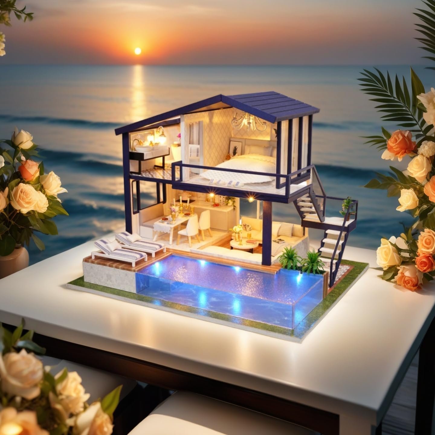 Amazon | ドールハウス 手作りキットセット ミニチュアドール