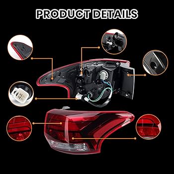 Amazon | Clidr テールライト リアアウターランプ テールランプ