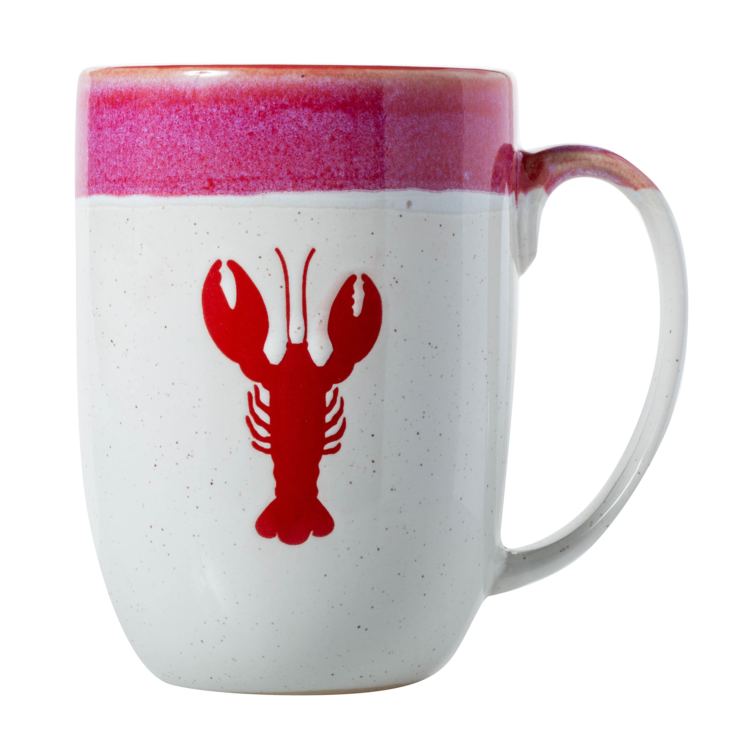 Cape Shore16oz Stoneware Glaze Dipped Mug (Lobster)