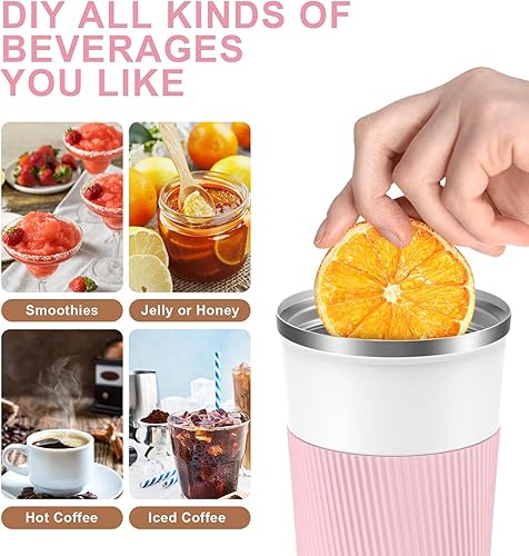 Miniatura 120 de Taza de café de 12 onzas – Taza de viaje aislada a prueba de derrames con tapa a prueba de fugas, taza de café de viaje de acero inoxidable al