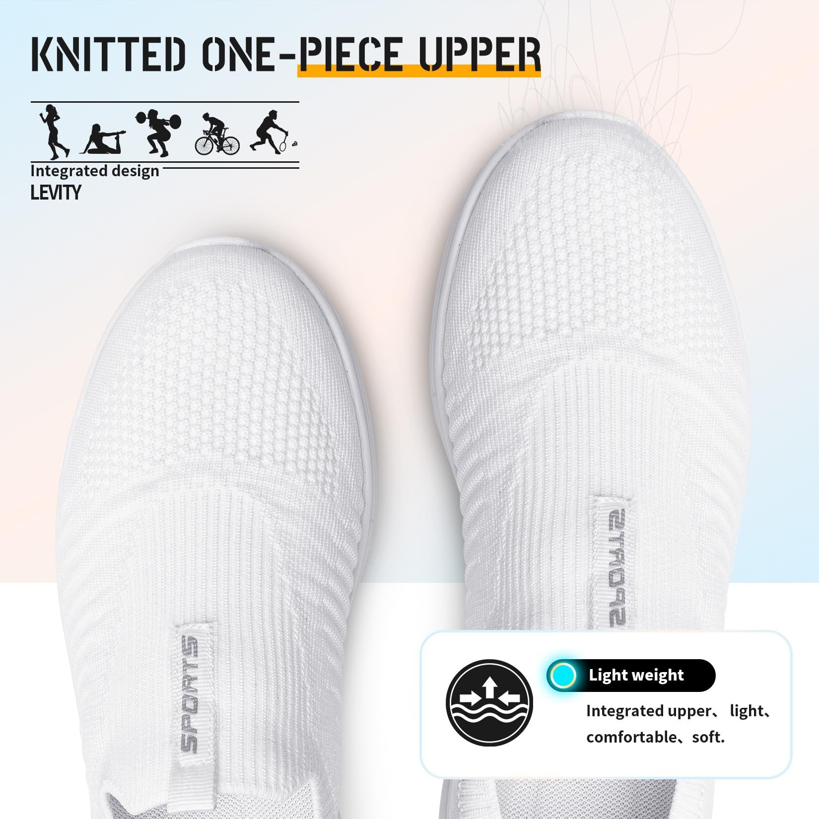 Zapatillas de Deporte Mujer Casual Mesh Sneakers sin Cordones — view 7
