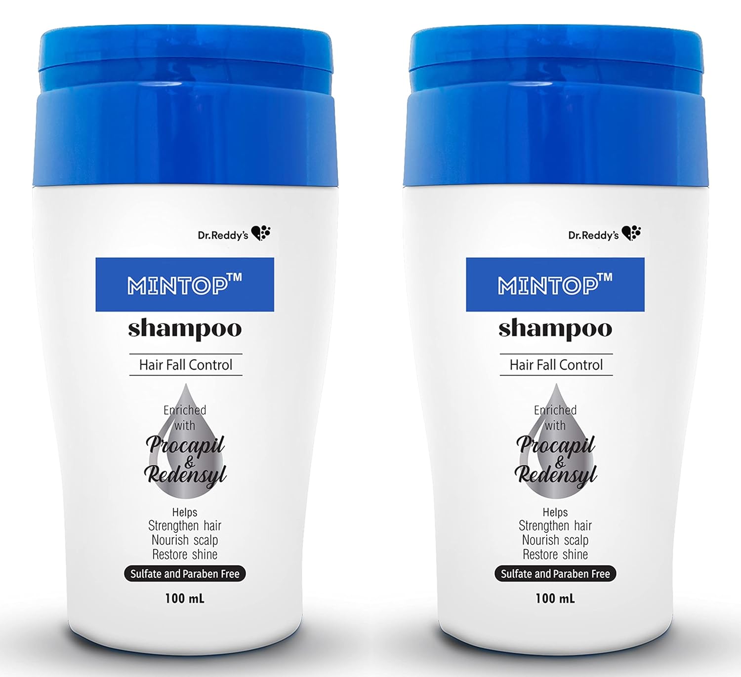 Buy Mintop Shampoo for Hair Fall Control, 100 ml x Pack of 2 Online at