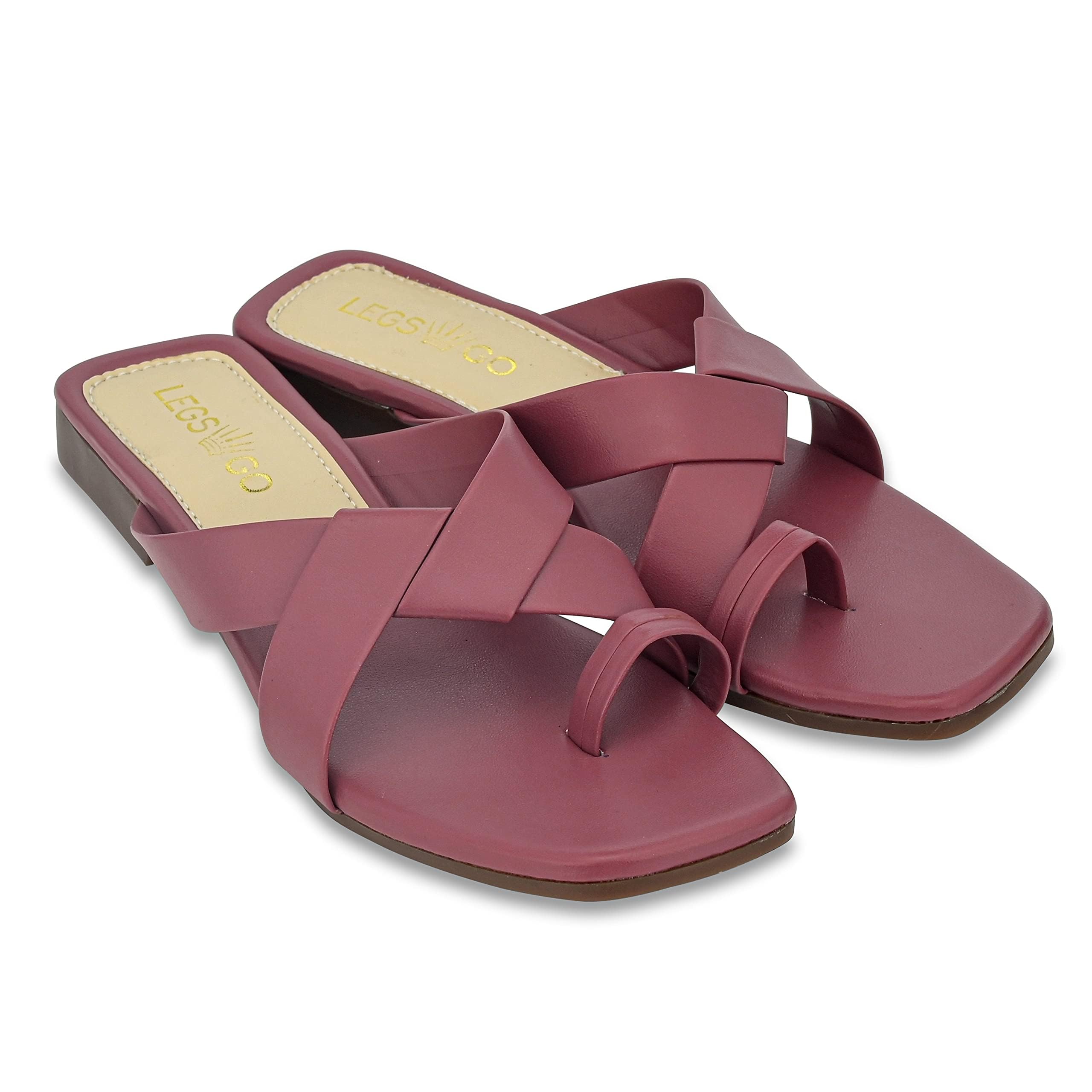 Maroon Zig Straps Sandals for Women and girls, Casual and Ethnic Wear-image-18