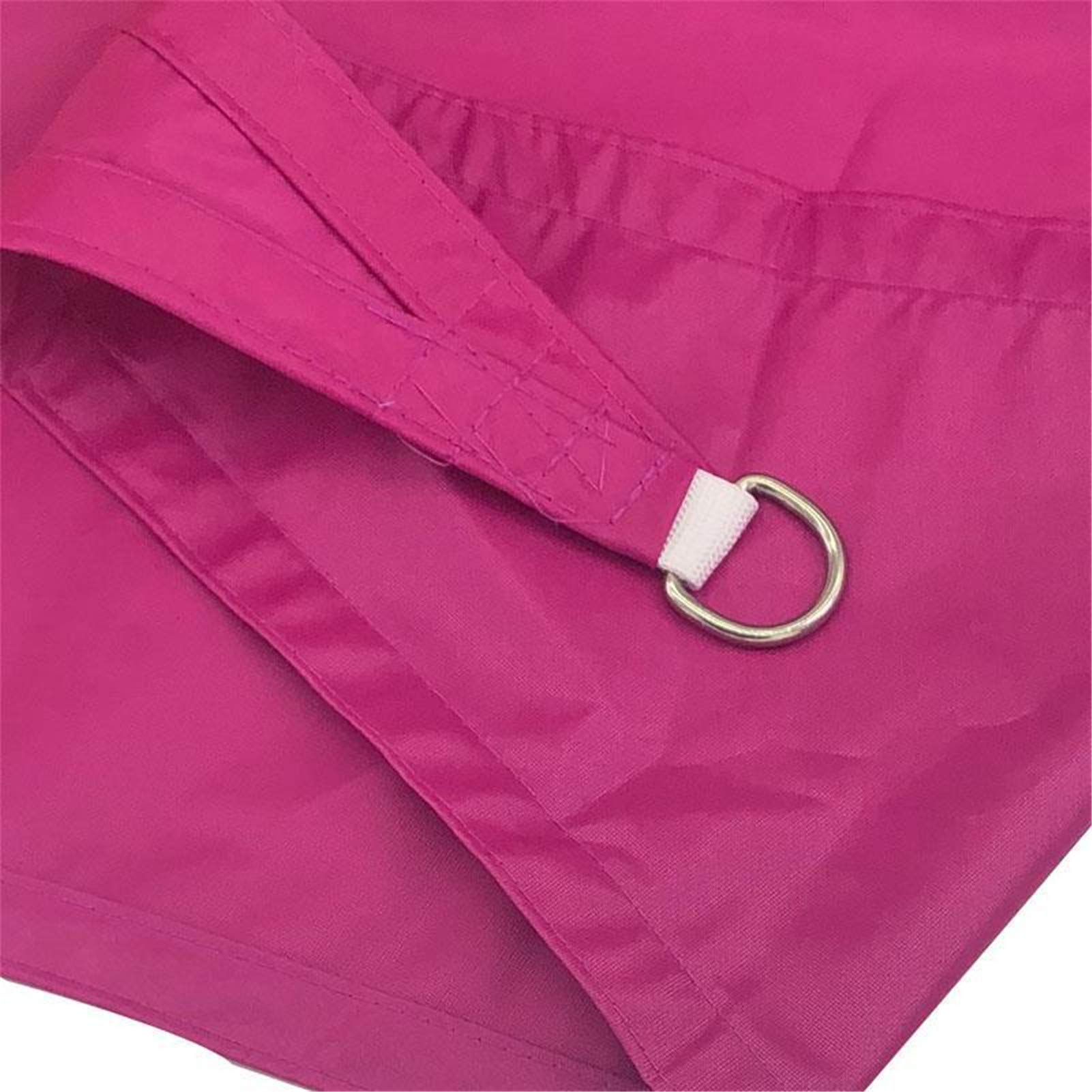 Tenda parasole triangolare impermeabile per uso esterno, protezione UV al 98%, perfetta per giardino, patio, feste, estate, 5 x 5 x 5 m, colore rosa