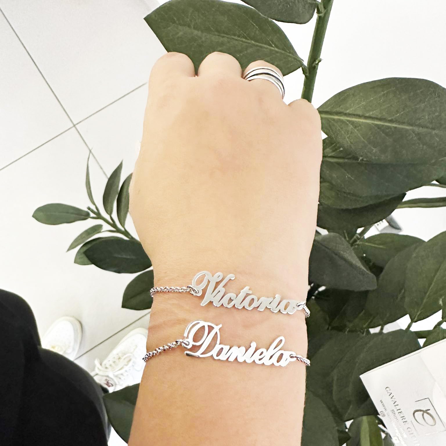 Bracciale con Nome Personalizzato Argento 925 Donna Personalizzabile Tutti i nomi Disponibili Made in Italy
