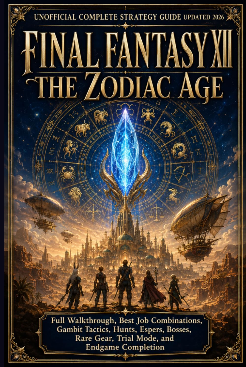 FINAL FANTASY XII THE ZODIAC AGE Unofficial Complete Strategy Guide Updated 2026: Full Walkthrough, Best Job Combinations, Gambit Tactics, Hunts, ... Rare Gear, Trial Mode, and Endgame Completion