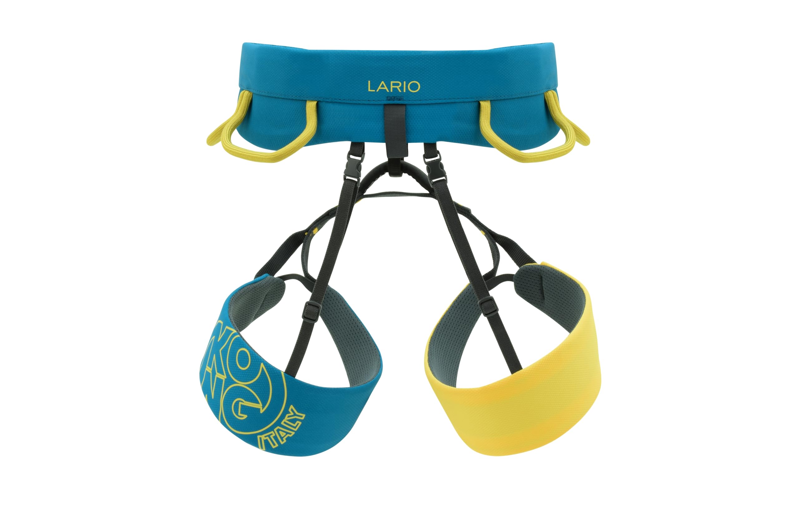 Kong. Lario 1. Imbracatura Arrampicata Sportiva per Alpinismo. Imbrago Leggero con Cosciali Fissi. Cintura Ergonomica e Regolabile. CE EN12277 Imbrago Unisex. Colore Petrolio. Adulto