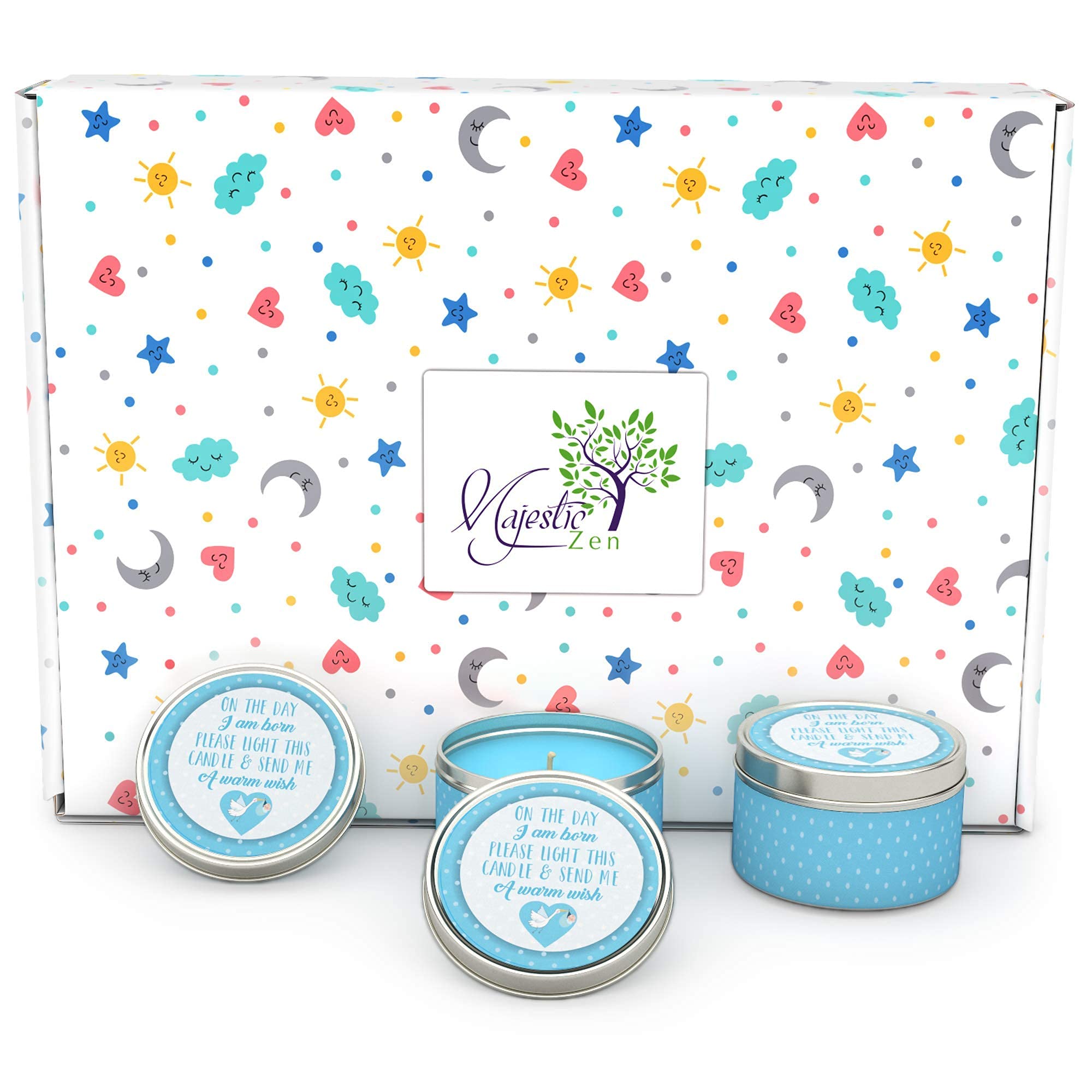 Totally Unique Baby Shower Party Favors Candles for Boys (9 Pack