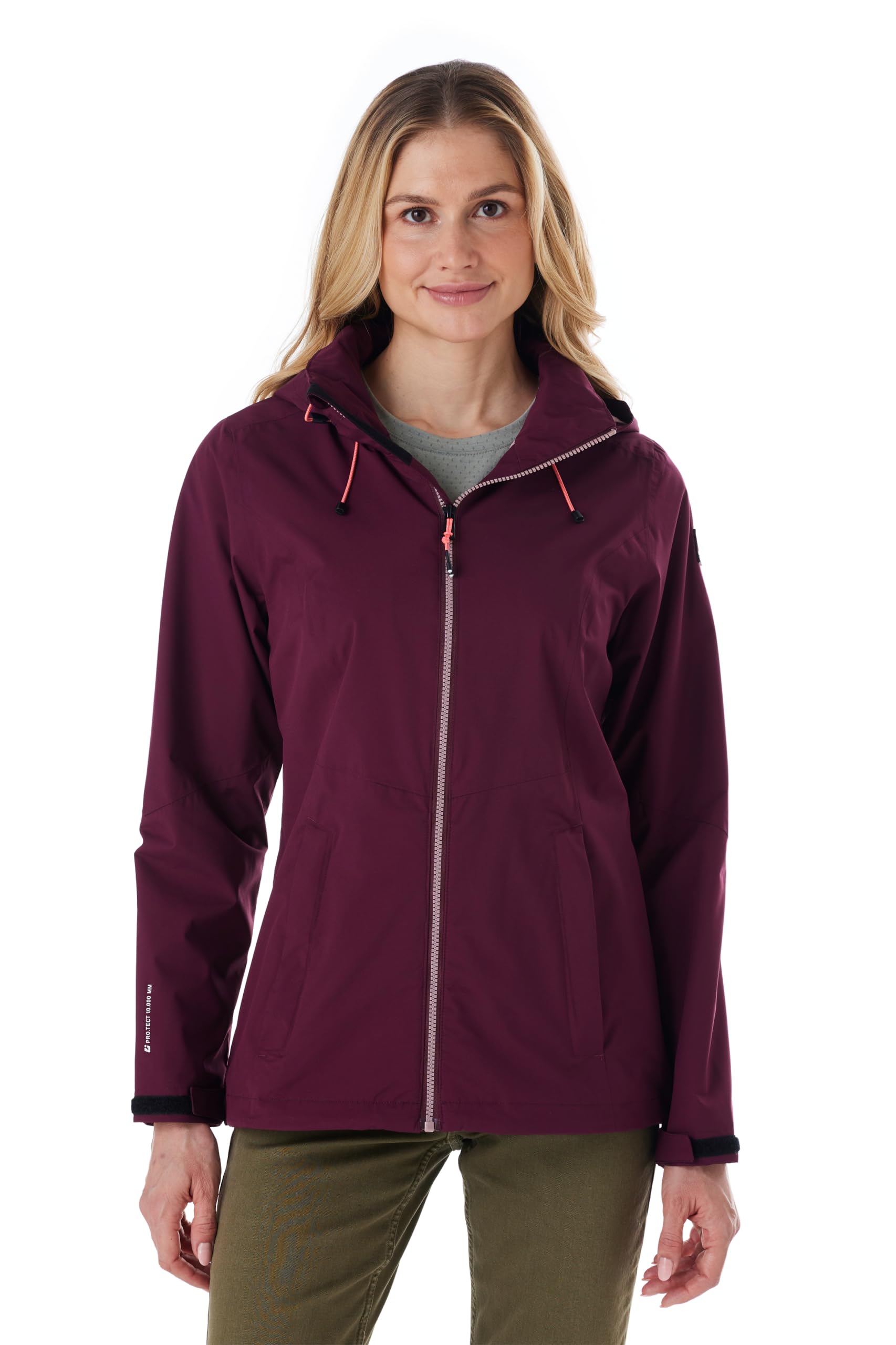 Killtec Damen Damen Regenjacke Ooks 1 Regenjacke/Funktionsjacke wasserdicht mit Kapuze