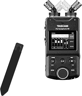 BoxWave Stylus Pouch Compatible with TASCAM Portacapture X6 - Stylus PortaPouch, Stylus Holder Carrier Portable Self-Adhesive - Jet Black