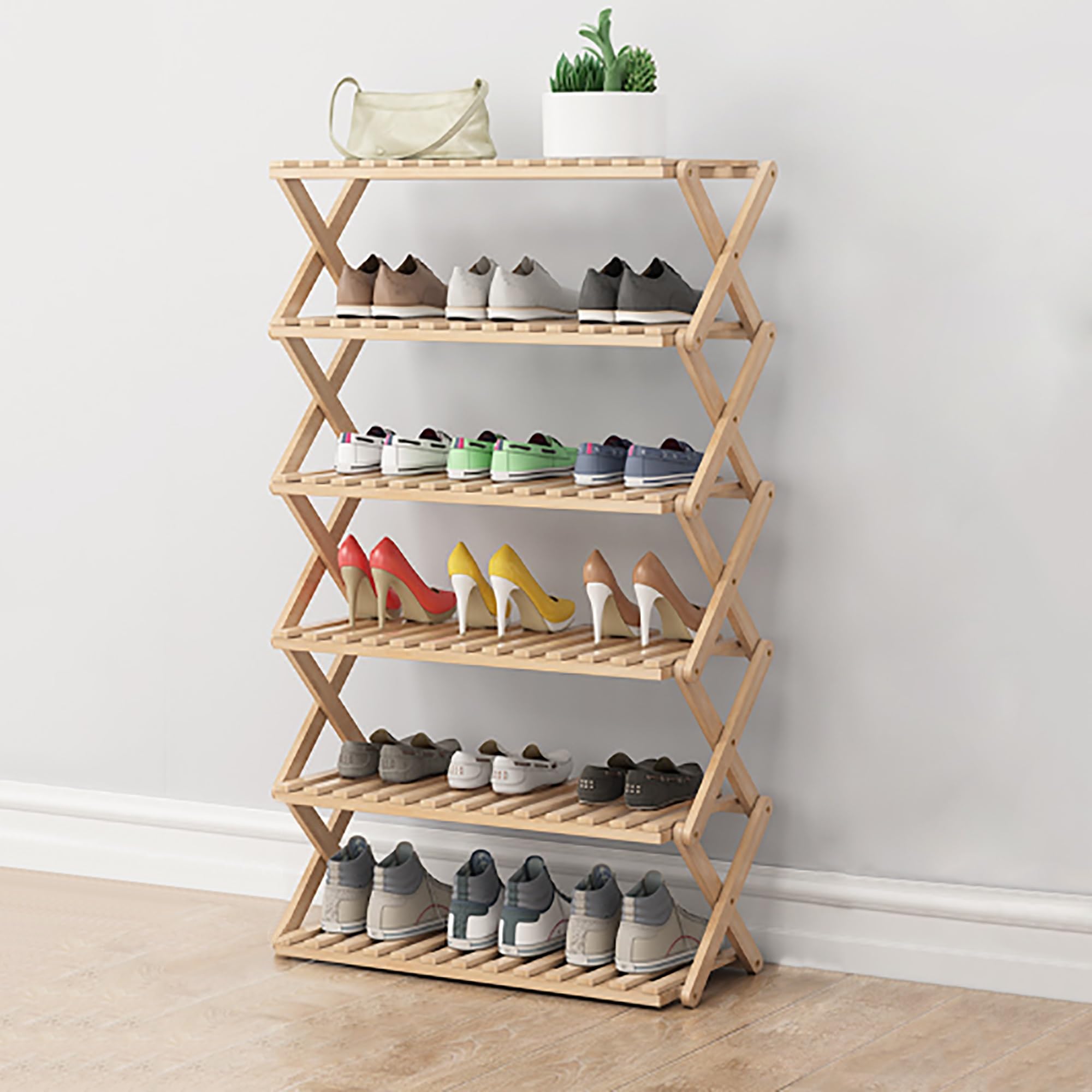 Étagère à chaussures pliable Slish pour en finir avec le désordre de l'entrée