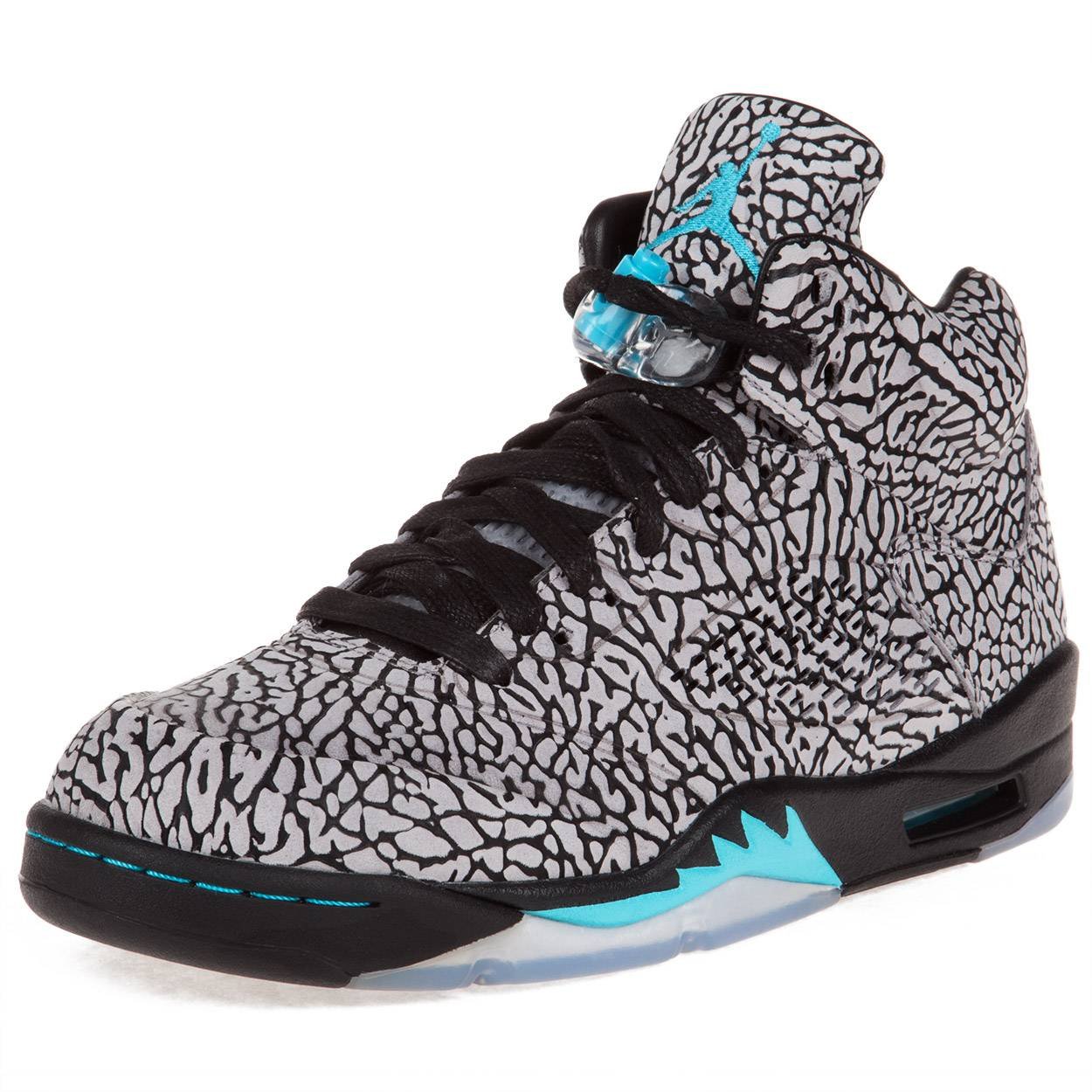 Nike Mens Air Jordan 3LAB5 Elephant Print Leather Basketball-Shoes