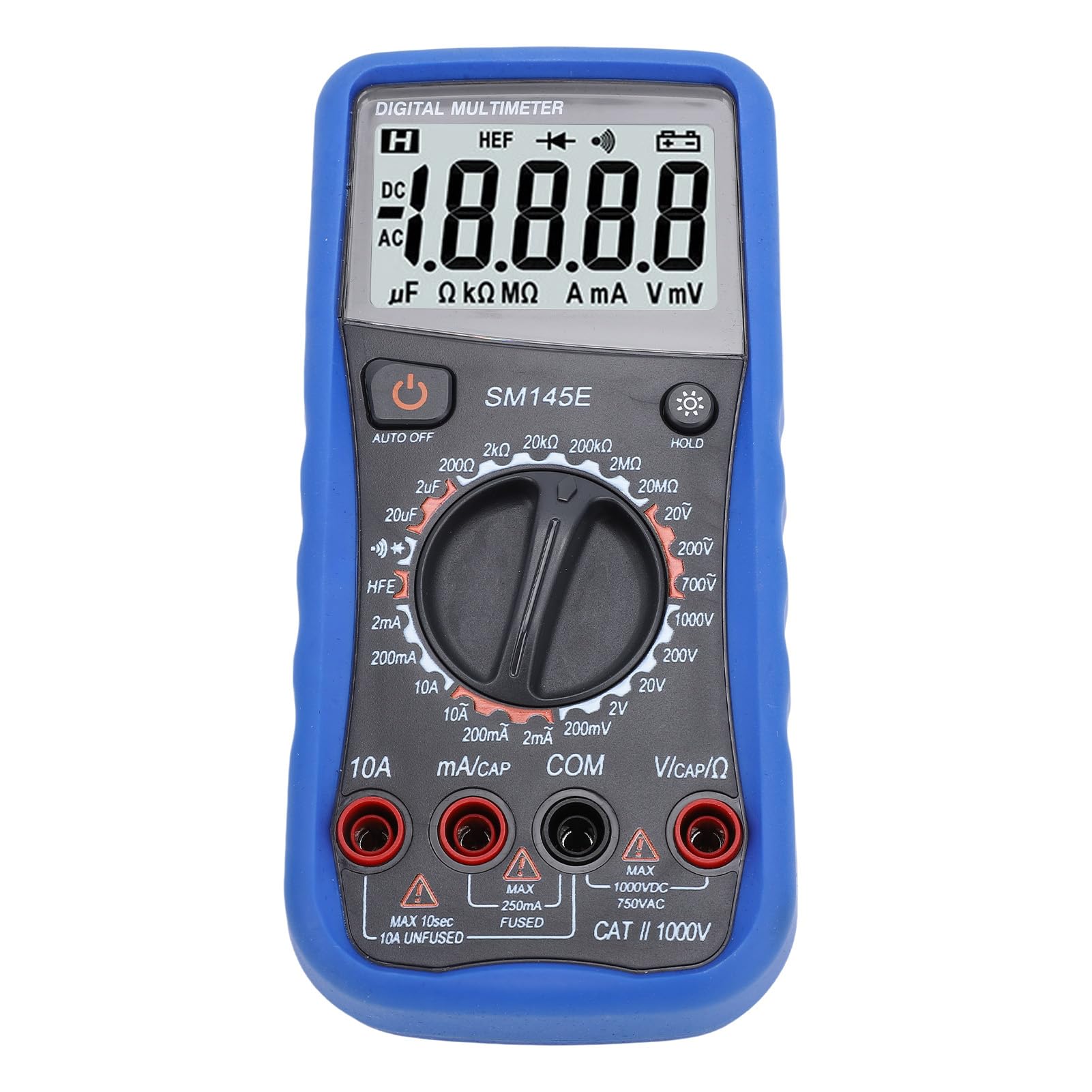 Multimetr cyfrowy z wyświetlaczem LCD, 45 cyfr, 5 razy/s, do testów elektrycznych